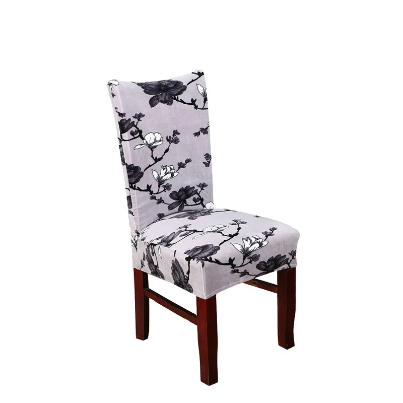Эластичный Чехол для стула из спандекса, 11 цветов, защитный чехол для кухонного обеденного стула, съемный пылезащитный декоративный чехол для сиденья для СР - Цвет: yanyujiangnan