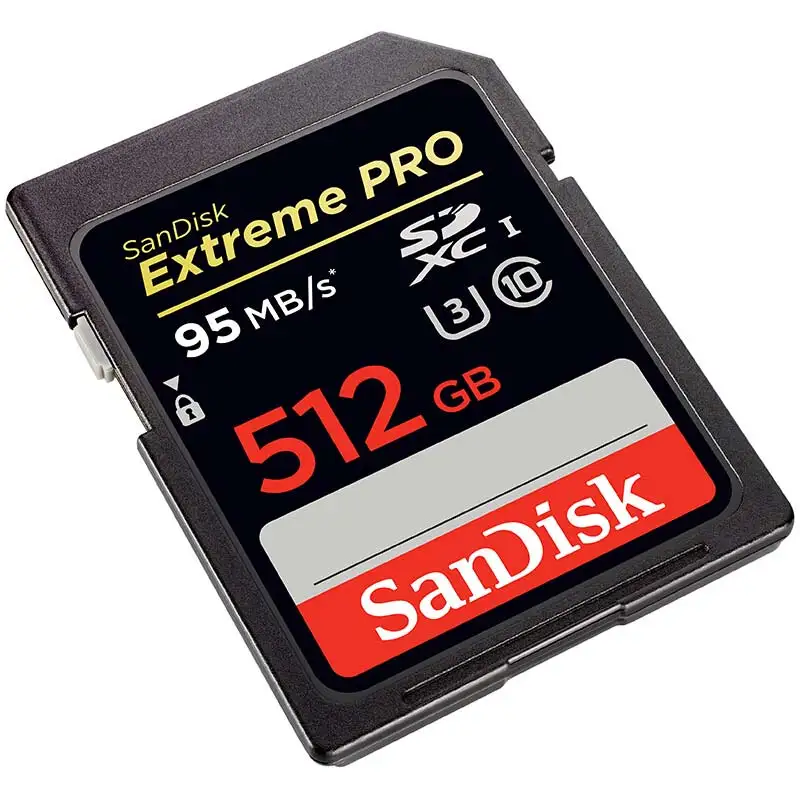 Sandisk Extreme Pro 512 GB SDXC UHS-I sd card 256gb cartao de memoria Class10 V30 U3 95MB/S Memory Card DHL Free ship for Camera