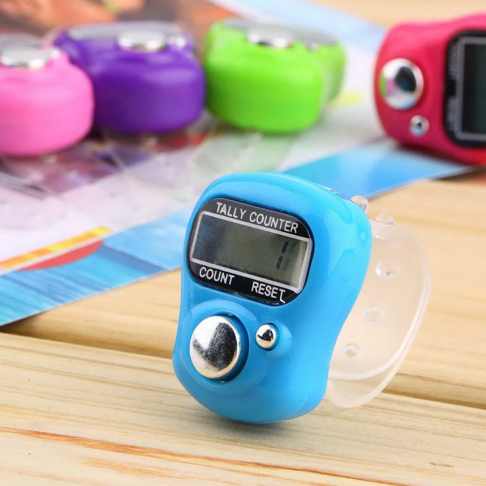 

Mini Golf Score Counter Scorekeeper Scoring Tool 5 Digit Digital LCD Electronic Hand Finger RingGolf Score Stroke Counter