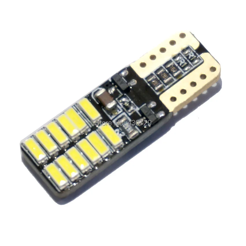 Super Bright!! 2X T10 W5W T10 led canbus 194 168 3014