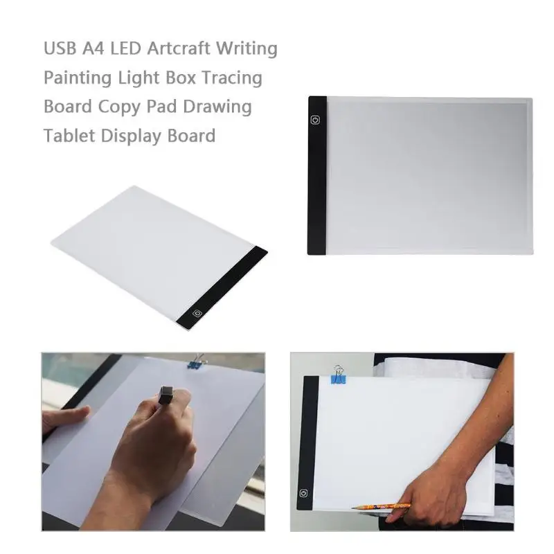 

Digital Tablet 13.18*9.29 inch A4 LED Artist Thin Art Stencil Drawing Board Light Box Tracing Table Pad with 3 type light adjust