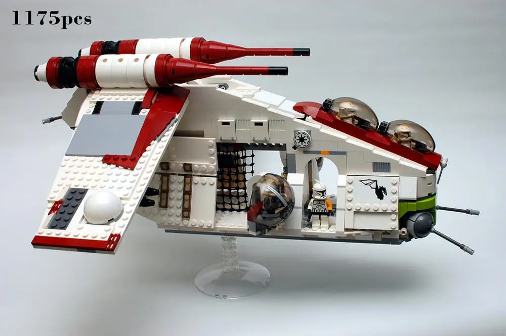 

DHL Republic Gunship Set 1175Pcs 05041 compatible Legoinglys Star Space Wars Series Model Building Block brick Toys Kid Gift
