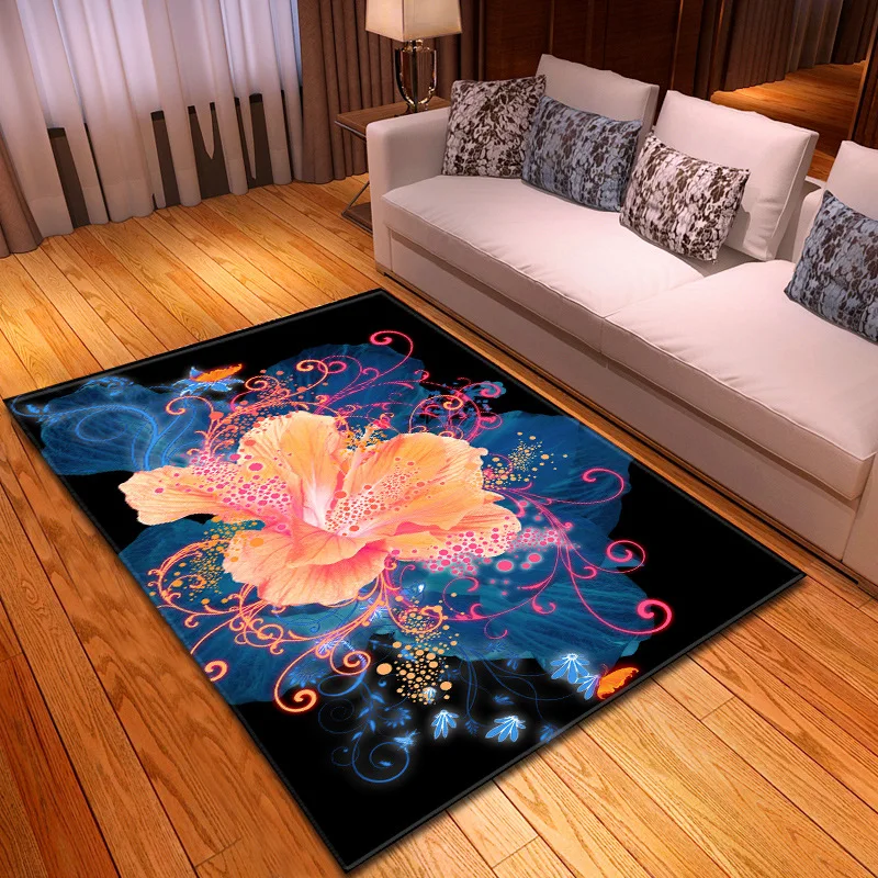 Dream 3D цветок большой размер домашние ковры для гостиной спальни коврики красная Роза узор Детская комната Декор Мягкий Ковер Дверной Коврик - Цвет: D19015-M005