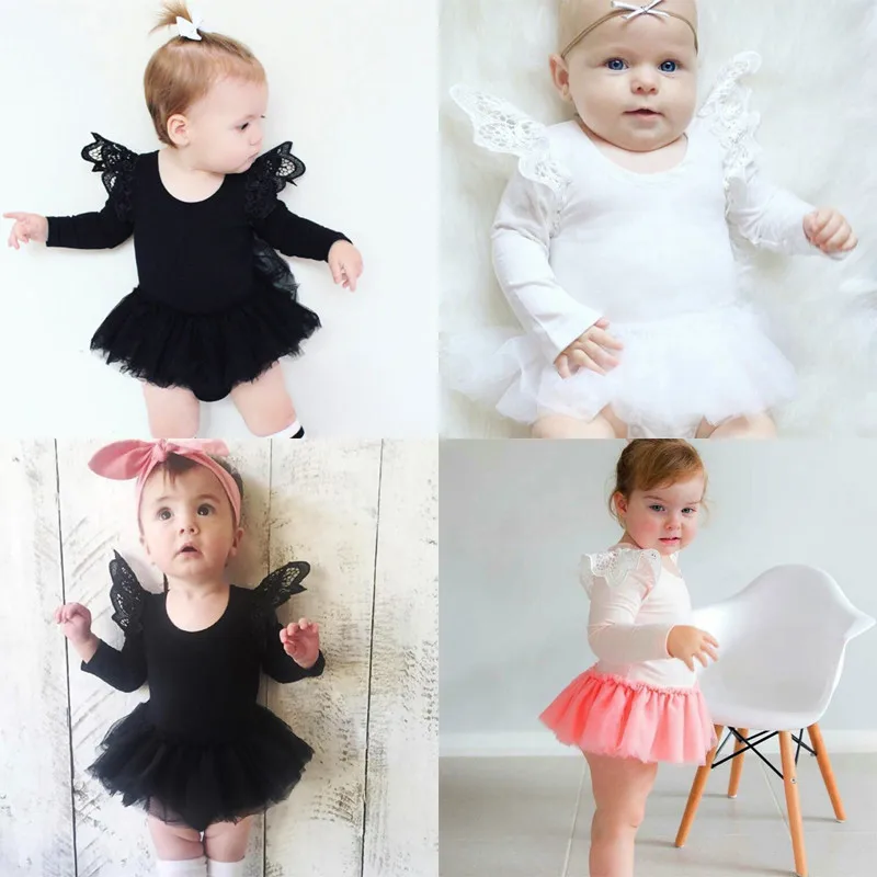 Милый детский комбинезон для новорожденных девочек с длинными рукавами, юбка-пачка, комбинезон, боди, платье-пачка, платье одежда наряд