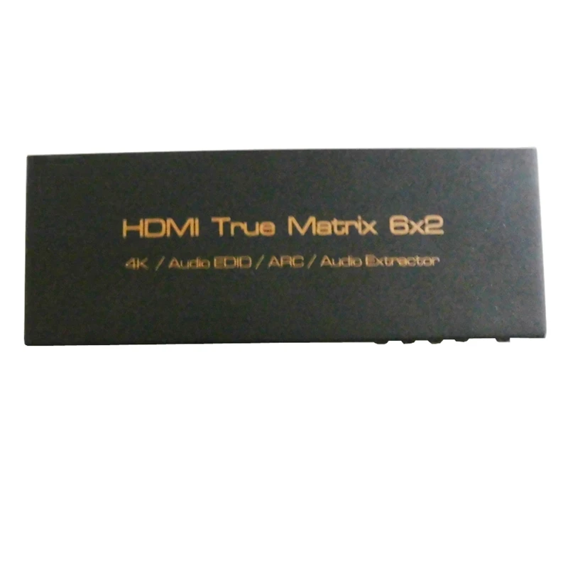 4K x 2K Hdmi 6X2 3D Hdtv Hd True Matrix 2,0 Hdmi переключатель сплиттер поддержка с ИК Arc Spdif 3,5 мм 6 в 2 Выход Hdmi аудио экстрактор