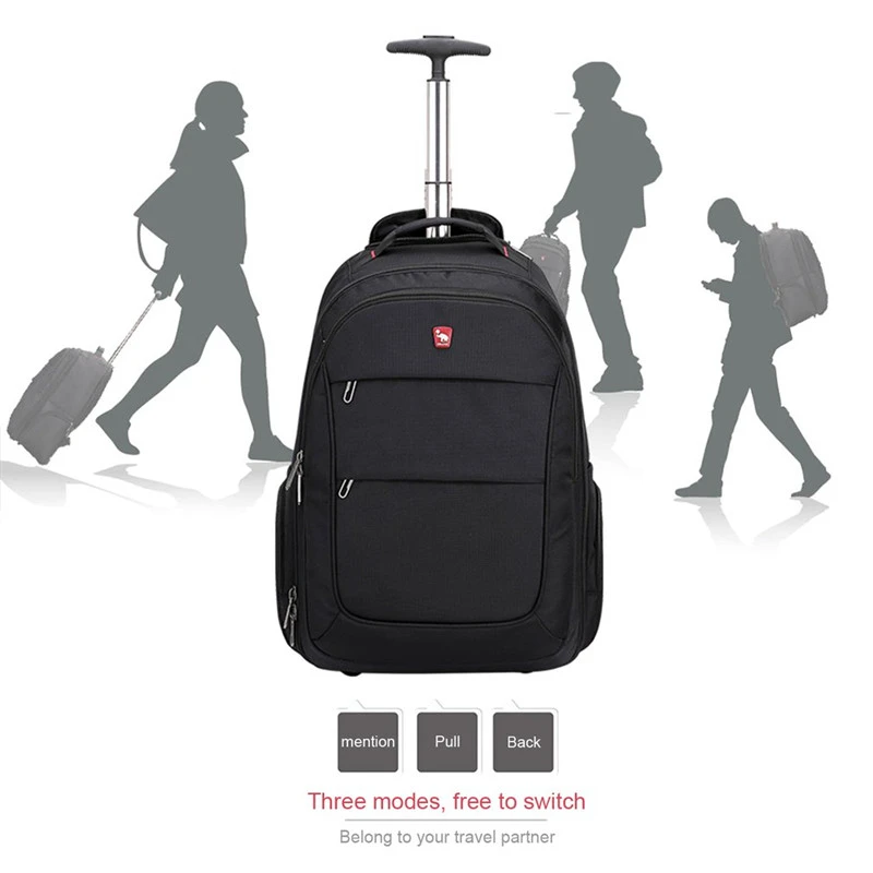 

OIWAS Business Backpack Oxford Travel Bag Men Suitcase Wheels Trolley Bag Large Capacity Carry On Rolling Luggage