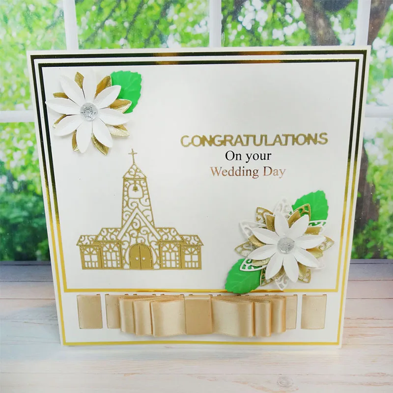 

Cross Church Building Metal Cutting Dies Stencils for DIY Scrapbooking Decorative Crafts Embossing Paper Cards New 2018 Diecut