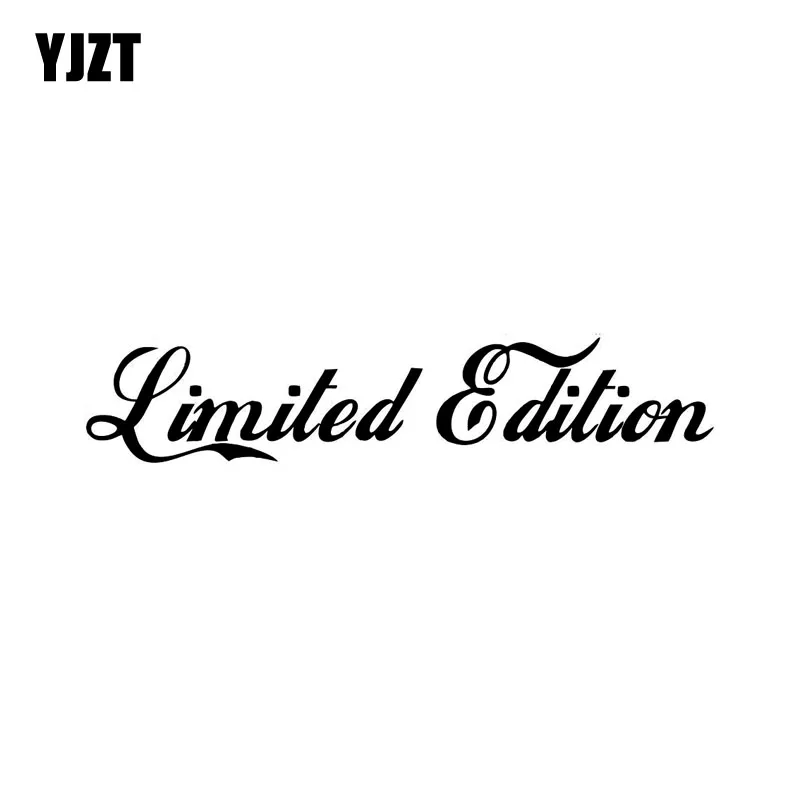 

YJZT 17CM*3.4CM LIMITED EDITION Creative Vinyl Car Window Sticker Decal Black/Silver Accessories C11-0701