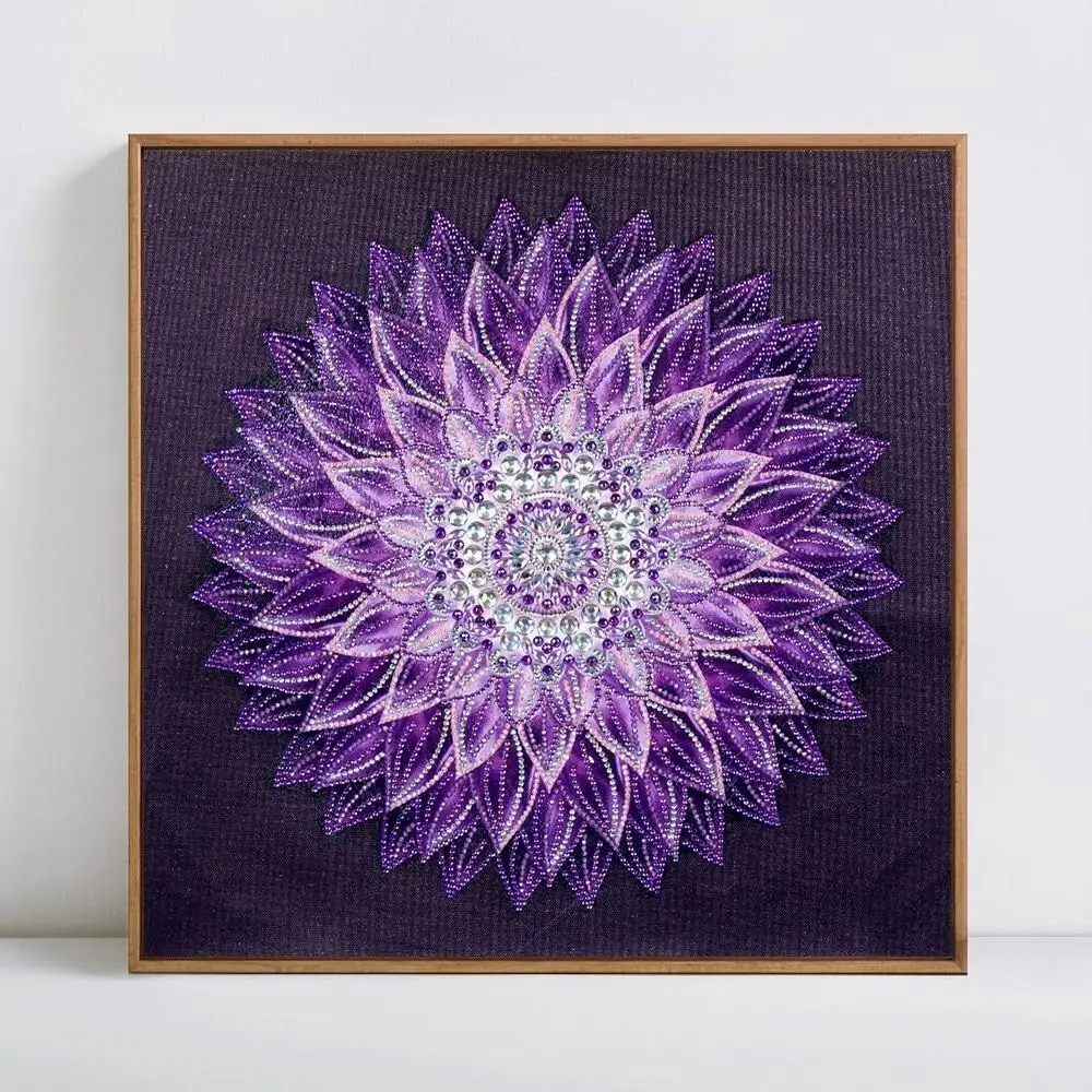 

Meian DIY Diamond Painting Flower Special shaped Diamond Embroidery Cross Stitch Handmade Craft Rinestone For Home Decor