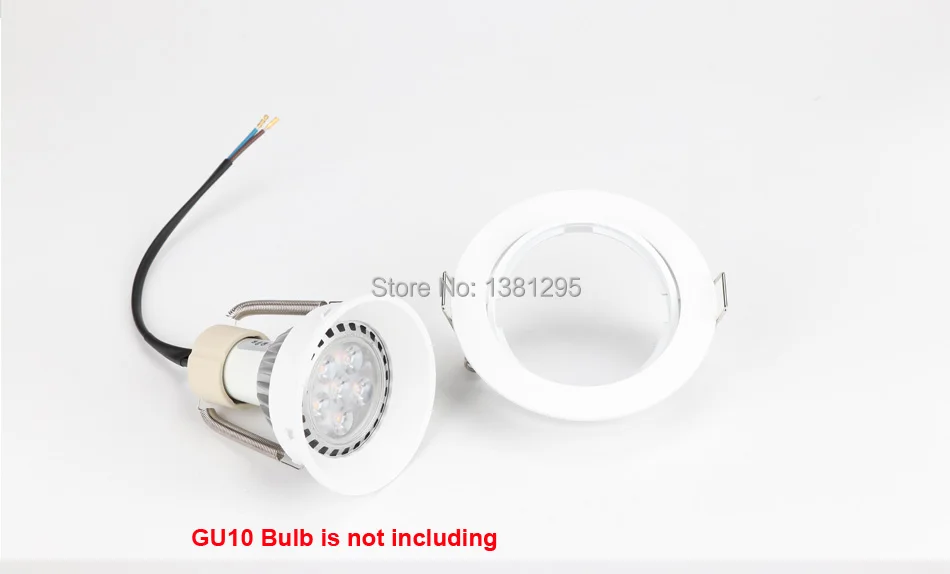 Downlight GU10 фитинг swiveli точечный светодиодный встраиваемые крепящийся светильник рама потолочный светильник MR16 GU5.3 держатель гнезда цоколя, круглая, квадратная