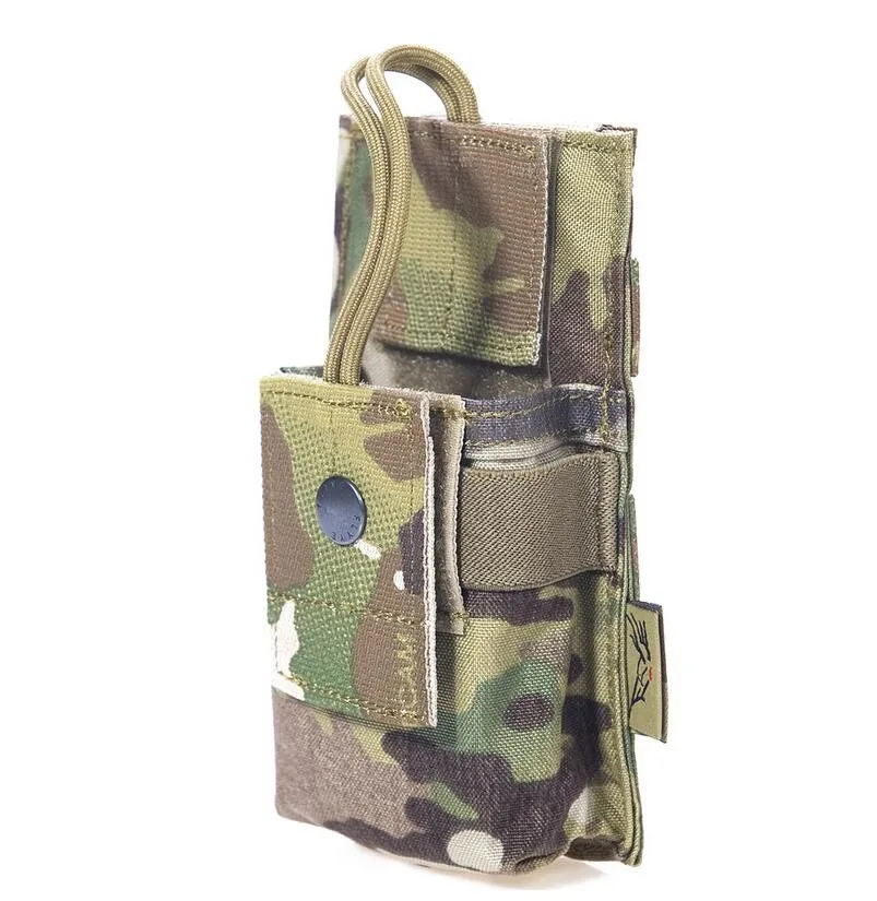 FLYYE MOLLE короткое радио Pounch Охота Кемпинг Туризм Альпинизм Открытый Тактический военная кордюра боевой PH-C009