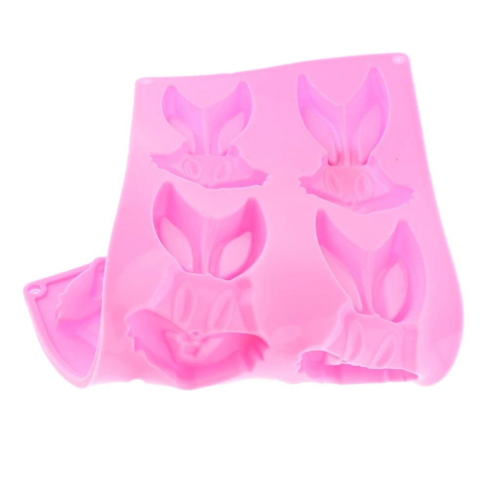 Rabbit/Bunny Shape Silicone Mold Crafts Mould for Epoxy Resin DIY Pendent Craft Fondants Sugar Crafts Molding Tools
