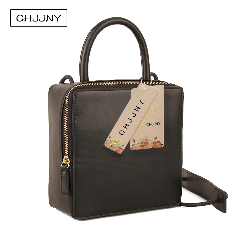 

CHJJNY flap bags customized leather women vintage simple single shoulder handle bag from designer KIMBERLY building block same