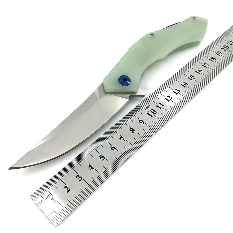 BGT D2 тактический складной нож для выживания шариковый подшипник G10 Ручка для выживания охотничьи боевые инструменты для повседневного использования инструменты для кемпинга карманные ножи - Цвет: Transparent