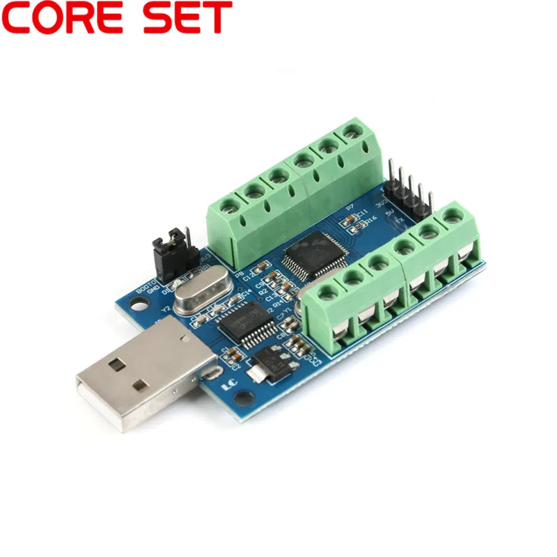 USB 10Channel 12Bit AD STM32 UART Communicate ADC Data Collection Module