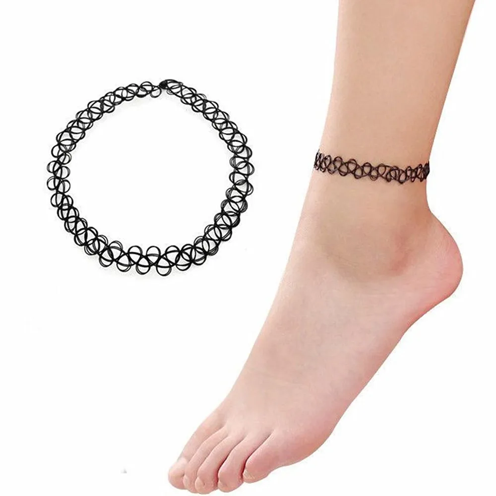 Fashion Clavicle Circular Anklets Leg Holiday Seaside Resort Beach Jewelry Water Drop Cobwebbing