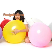 5Pcs Giant Round Wedding Birthday Party Balloon 36Inch 90CM Flat Big Luft 3FT Decorate Balloon