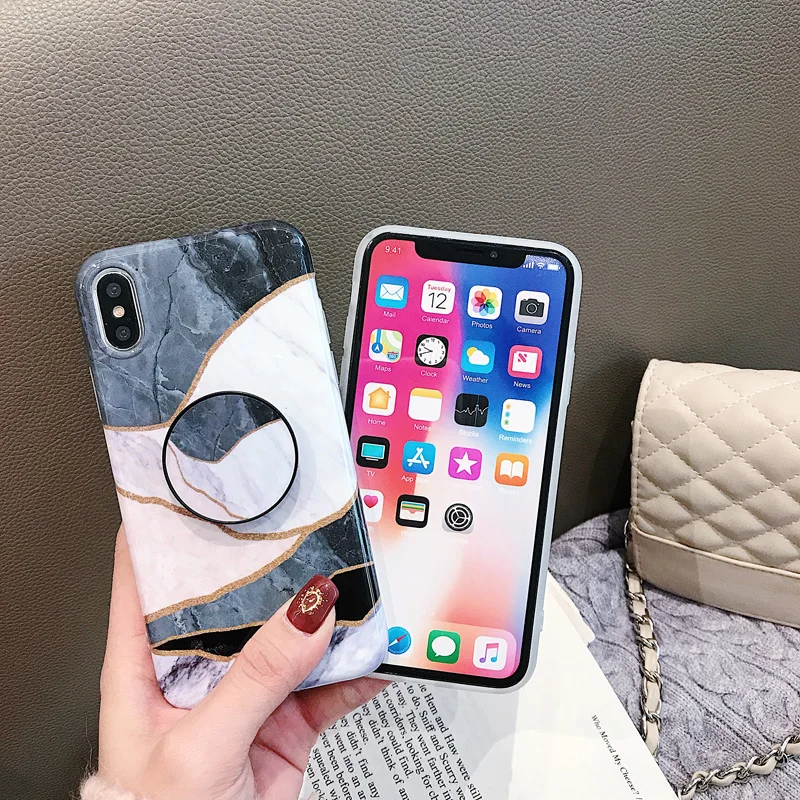 Airpods Винтаж глазури мрамор чехол для iPhone XR XS Max X 8 7 Plus 6 S плюс Горячие подставки