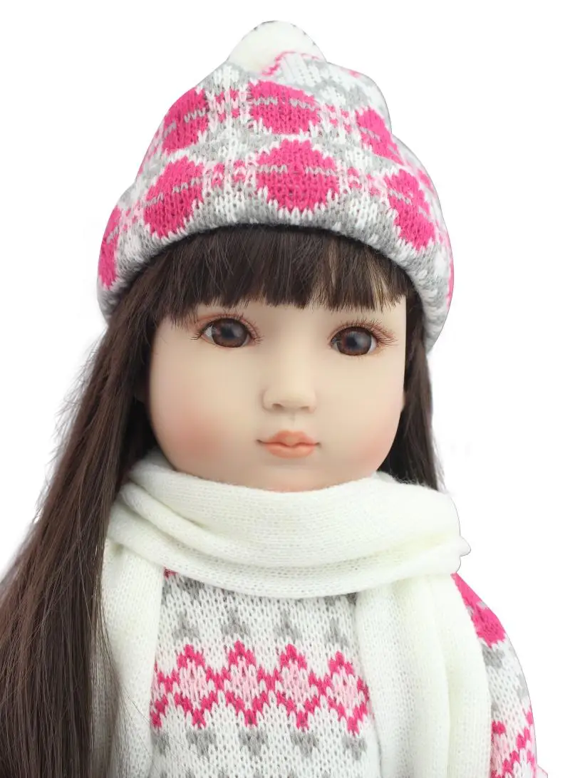 18"/45cm Beautiful Pretty Vinyl Doll within Sweater Lovely