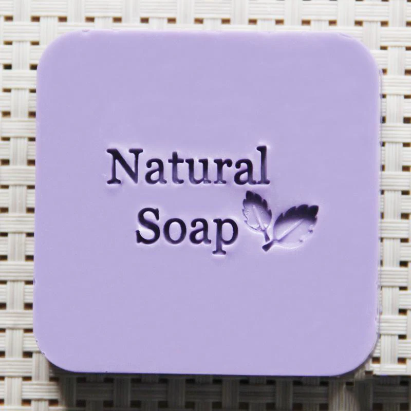 

Natural soap leaf design soap stamp custom DIY new seal soap printed pattern resin acrylic stamp for soap