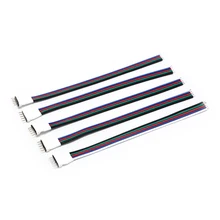 5 stks/partij LED Strip 5 Pin Connector Mannelijke RGBW Draad 5 P Kabel 15cm 5 Kleuren voor SMD RGBW RGBWW LED Strip RGB Extension(China)