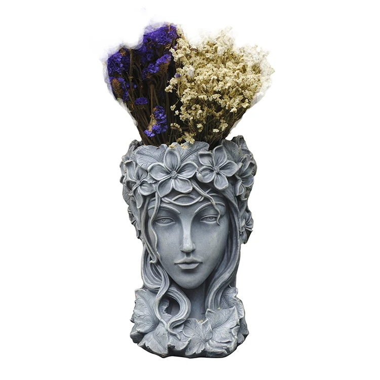 Богиня голова цветочный горшок греческий большой суккуленты большого калибра Творческий скандинавский Венера ваза статуя балкон домашнего интерьера ремесла искусства