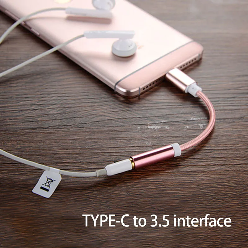 Аудиокабель адаптер с Type C на 3 5 мм для Huawei P20 Mate 10 Pro USB кабель наушников гарнитура