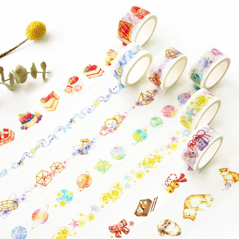 Сладкий сон красочная лента washi клейкая лента DIY Скрапбукинг Стикеры этикетки клейкая лента