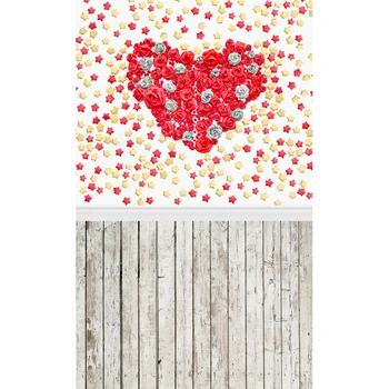 

Valentine's Day Vinyl Photography Backdrops Newborns Customized Computer Printed Background Love valentine 5X8ft F-1922