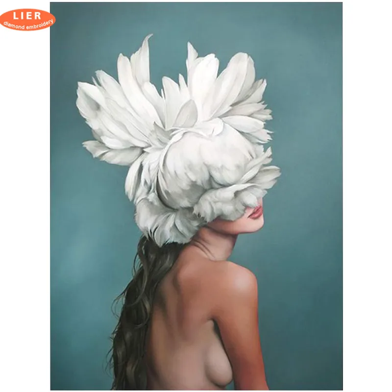 

LIER 3Diy Diamond Painting Sexy Beauty 5d Diamond Embroidery Wild Lady Rhinestone Mosaic Pictures Cross Stitch Home Living Room