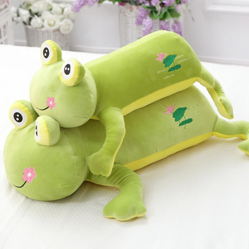 Dibujos Animados lindo juguete de peluche almohada Rana niños dormir almohada Animal de peluche muñecas sofá cojín acompañar juguetes cumpleaños Peluches Dibujos Animados lindo juguete de peluche almohada Rana niños dormir almohada Animal de peluche muñecas sofá cojín acompañar juguetes cumpleaños Peluches