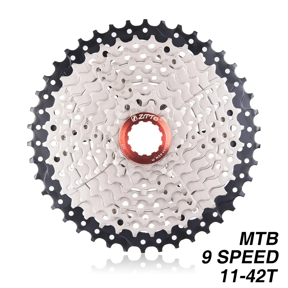 ZTTO-MTB-9-s-27s-9Speed-11-42T-Freewheel-Mountain-Bike-Bicycle-Parts-Cassette-WIDE-RATIO