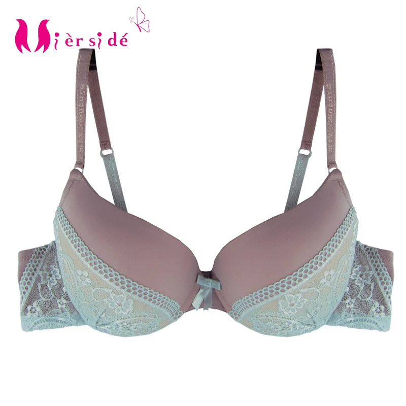 

Mierside 2062 Bras for Women Push Up Bras Green Lace Comfort Everyday Plus Size Bra 32-38 B/C