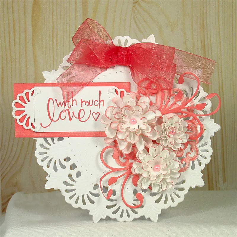 

Naifumodo 3 Pcs/lot Metal Cutting Dies Scrapbooking For Card Making DIY Embossing Cuts Dies New Craft Die Round Pattern Frame