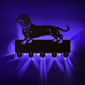 

Dachshund Dog Decorative Clothes Hooks Creative Dog Theme Wall Hanger Hooks For Clothing Bag Key Unique Indoor Decoration