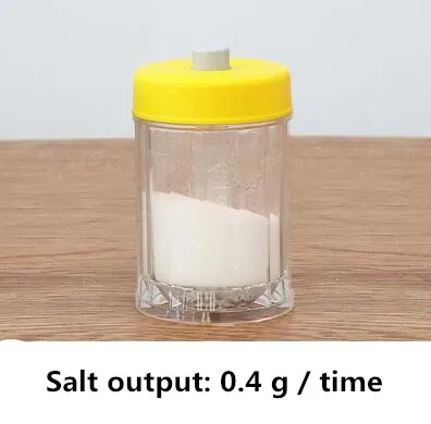 Контролируемый солевой шейкер соль и перец контейнер для специй бутылка приправы для здорового питания кухонный инструмент Кухня Посуда - Цвет: Цвет: желтый