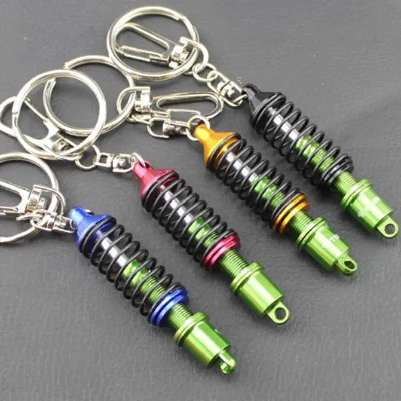 

Mini Unisex Coilover Keychain Creative Adjustable Suspension Auto Tuning Parts Accessories Men Car Shock Absorber Keyring