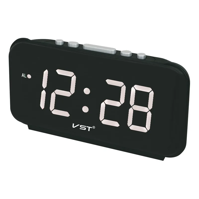 Modern Plastic Table Clock Digital LED Wall Clock Glowing Digital Desk