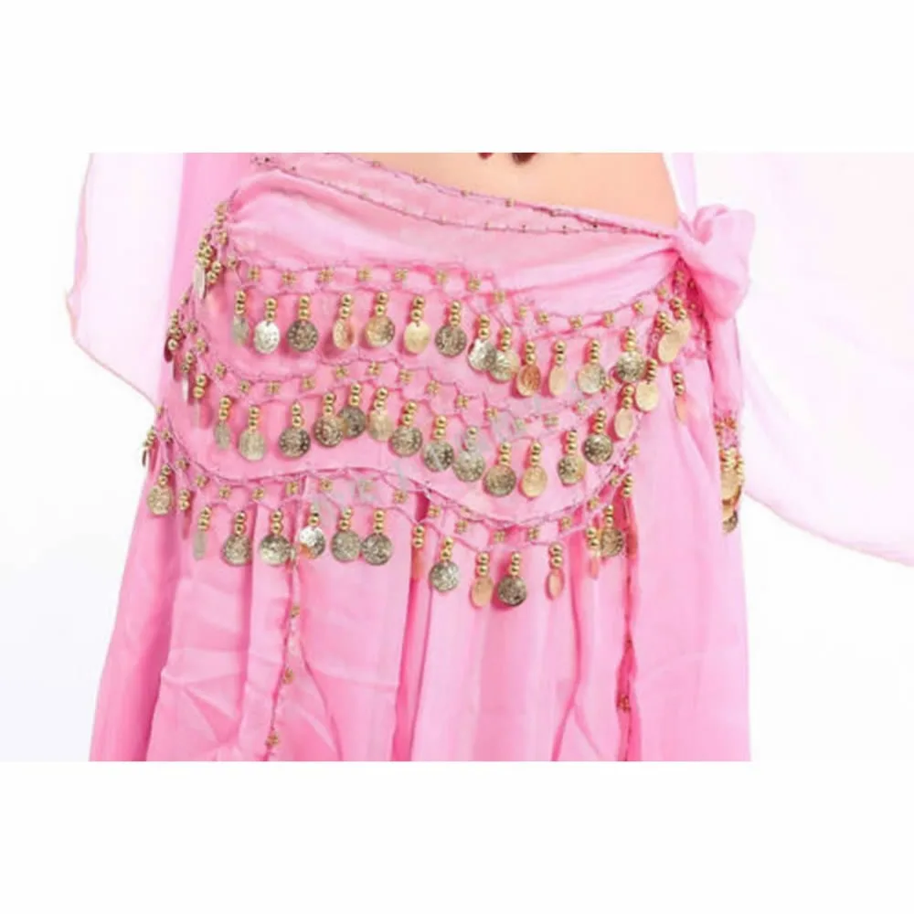 Женский шифоновый шарф для танца живота 3 ряда|belly dance hip|hip scarfbelly hip scarf |