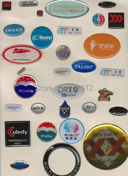 

1000pcs custom printed color background Dome Epoxy label resin sticker printing