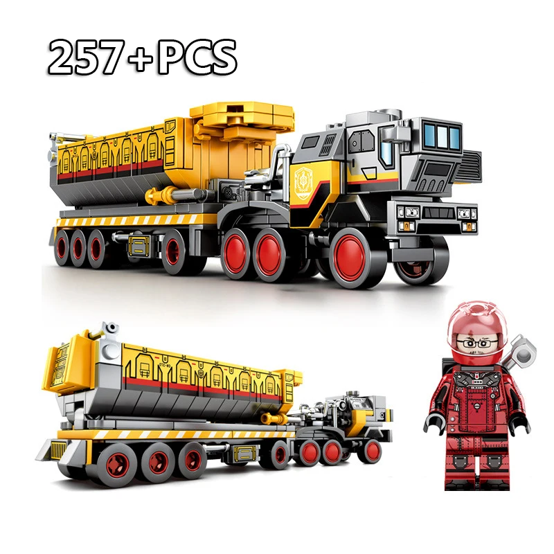 

243PCS Wandering Earth Ctiy Construction Vehicle Building Block Compatible legoingly technics Brick Educational toy for Children
