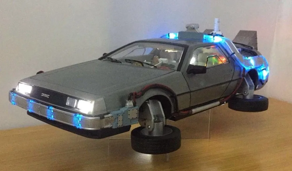 1:18 литые модели автомобилей Arabalar Dmc 12 Delorean время Назад в будущее автомобилей игрушки металлическая модель автомобиля для детей Коллекция