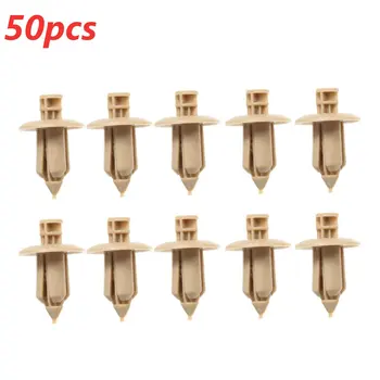 

50x Plastic Rivet Trim Panel Fastener Clips Door Beige For VOLVO C70 S60 S80 V70 #39964090 1997 1999 2000 2001 2002 2003 2004