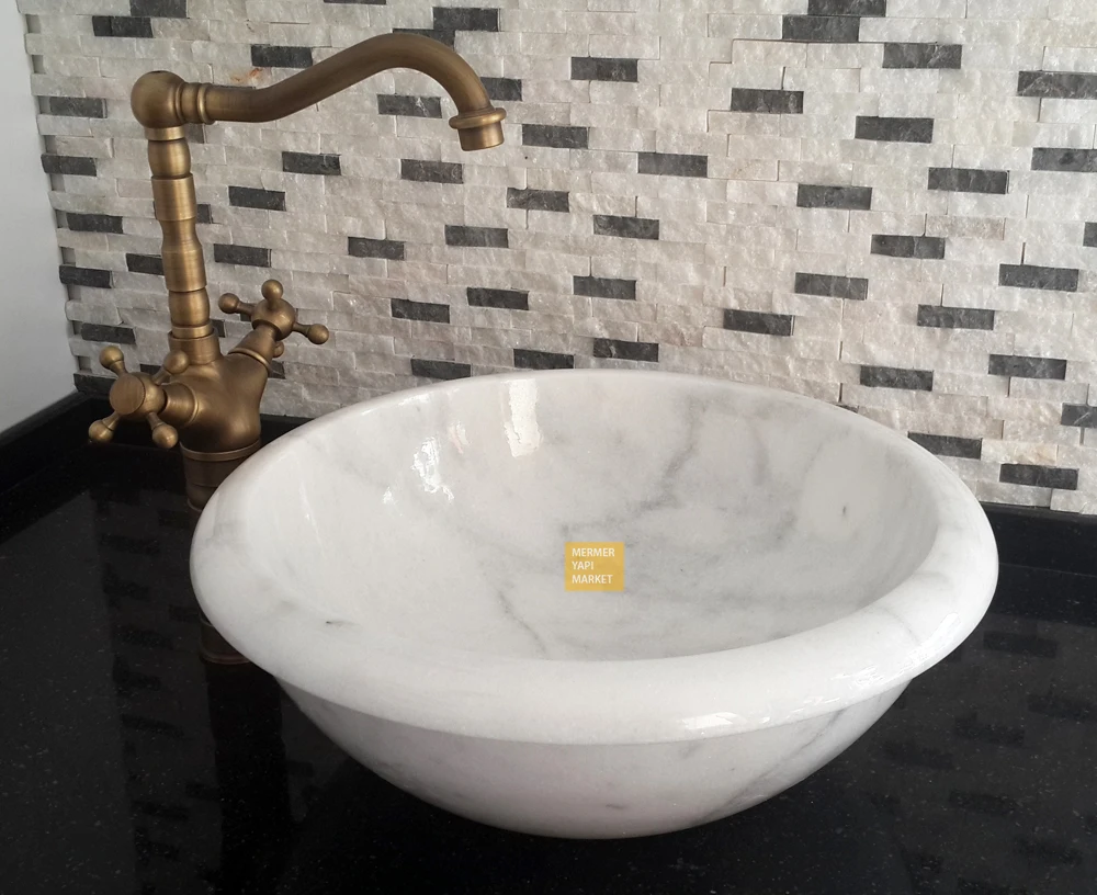 

European style Marble nature stone Wash Artistic Wash Basin 42*51*15cm LVB08