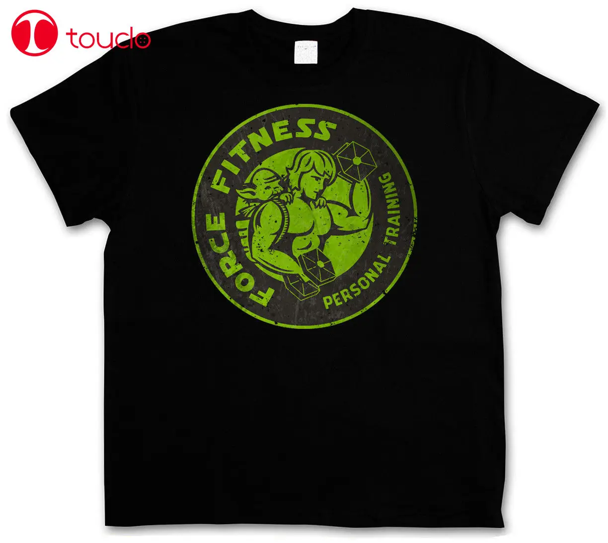 2019 Force Fitness Vintage Logo T-Shirt - Star Yoda Luke The Wars Jedi Sith Skywalker Sweatshirt | Мужская одежда