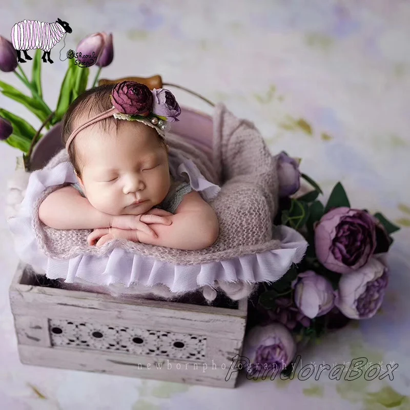 Newborn Photography Simulation Flower Props Baby Girl Boy Photo Shoot Studio Backdrop bebe fotografia Accessories Newborn Props