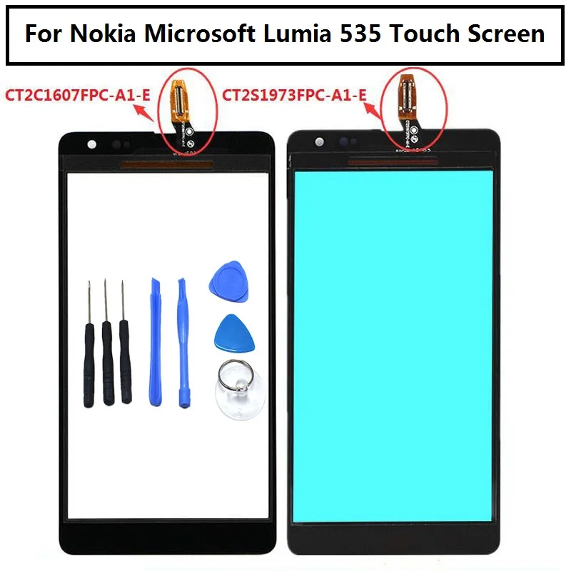 5,0 ''для Nokia microsoft Lumia 535 RM-1090 N535 2S 2C CT2C1607 ct2s247сенсорный экран Сенсорная панель дигитайзер стекло TP Замена