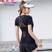 Женская рубашка для йоги, для девушек, для бега, бесшовная, сексуальная, открытая, для фитнеса, Спортивная футболка, быстросохнущая, для женщин, тонкие топы, для спортзала, тренировки, блузка