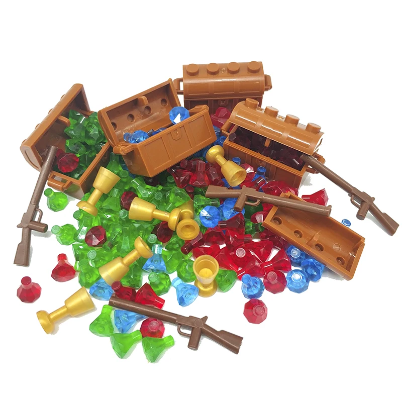 

50pcs Accessories Parts Building Blocks Treasure Diamond Gem Stone Jewelry City MOC Bricks Toys Compatible Friends