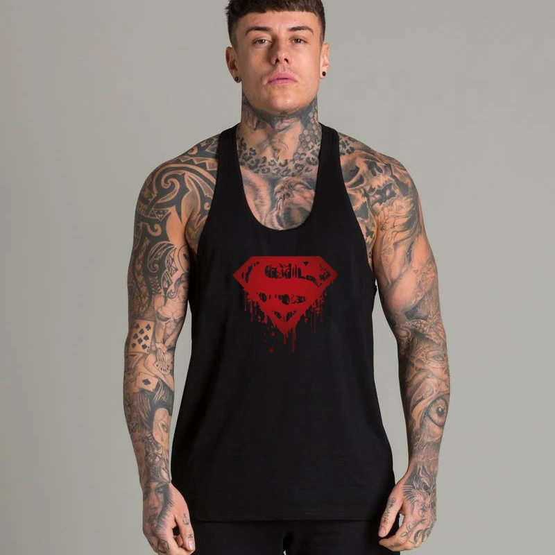 

Brand Bodybuilding Tank Top Men Fitness Stringer Tank Top Muscle Singlet Sleeveless Shirt Workout Undershirt Gym Clothing